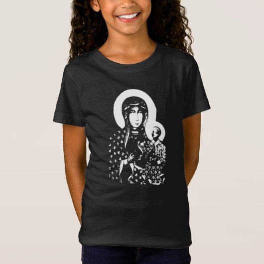 Black Madonna van Czestochowa T-Shirt (Voorkant)