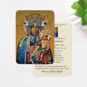 Black Madonna Virgin Mary kathokatholieke funeral Visitekaartje (Bureau)