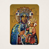 Black Madonna Virgin Mary kathokatholieke oudste g Visitekaartje (Voorkant)