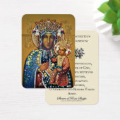 Black Madonna Virgin Mary kathokatholieke oudste g Visitekaartje (Bureau)