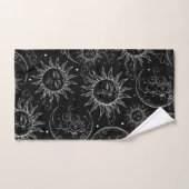 Black Magic Celestial Sun Moon Stars Bad Handdoek (Handdoek)