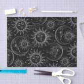 Black Magic  Celestial Sun Moon Stars Tissuepapier (Craft)