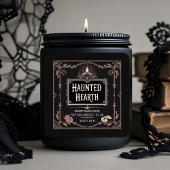 Black Magic Gothic kaars label | Aangepaste Hallow