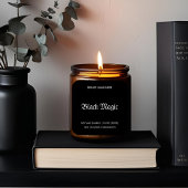 Black Magic Gothic kaars label | Halloween