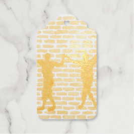 Black Magic Hollyhock beroemd gemaakt door Yeshaya Cadeaulabels