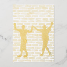 Black Magic Hollyhock beroemd gemaakt door Yeshaya Folie Feestdagenkaart