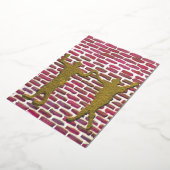 Black Magic Hollyhock beroemd gemaakt door Yeshaya Folie Uitnodiging (Gedraaid)