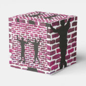 Black Magic Hollyhock by Yeshaya Dank Wood Wall Ar Bedankdoosjes (Achterkant)