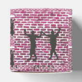 Black Magic Hollyhock by Yeshaya Dank Wood Wall Ar Bedankdoosjes (Bovenkant)