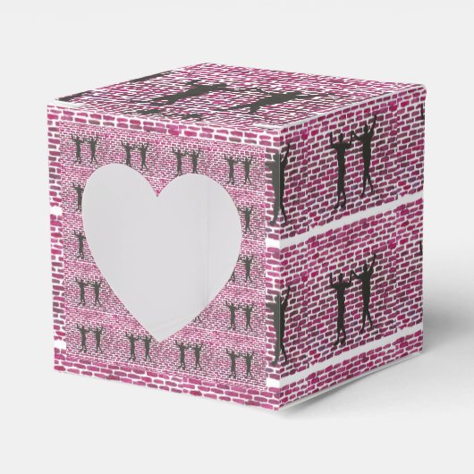 Black Magic Hollyhock by Yeshaya Dank Wood Wall Ar Bedankdoosjes (Voorkant Zijde)