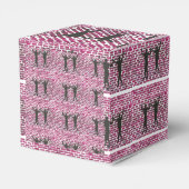 Black Magic Hollyhock by Yeshaya Dank Wood Wall Ar Bedankdoosjes (Achterkant)