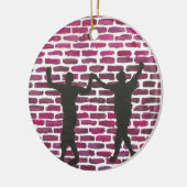 Black Magic Hollyhock by Yeshaya Dank Wood Wall Ar Keramisch Ornament (Links)