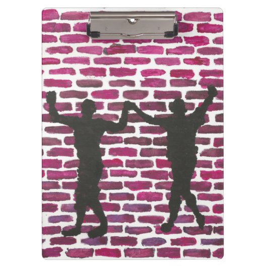 Black Magic Hollyhock by Yeshaya Dank Wood Wall Ar Klembord (Voorkant)