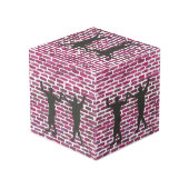 Black Magic Hollyhock by Yeshaya Dank Wood Wall Ar Kubus (Achter hoekig)