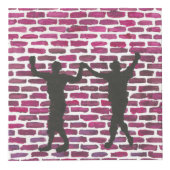 Black Magic Hollyhock by Yeshaya Dank Wood Wall Ar Kubus (Voorkant)