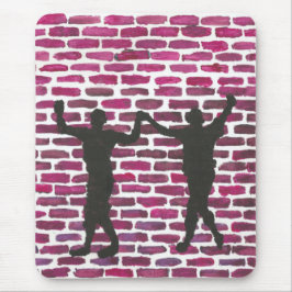 Black Magic Hollyhock by Yeshaya Dank Wood Wall Ar Muismat