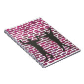 Black Magic Hollyhock by Yeshaya Dank Wood Wall Ar Notitieboek (Rechterzijde)