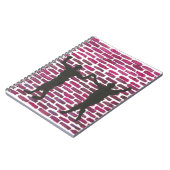 Black Magic Hollyhock by Yeshaya Dank Wood Wall Ar Notitieboek (Linkerzijde)