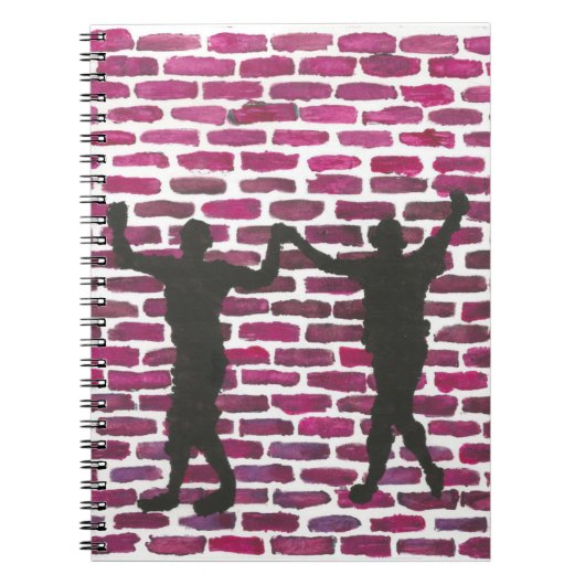 Black Magic Hollyhock by Yeshaya Dank Wood Wall Ar Notitieboek (Voorkant)