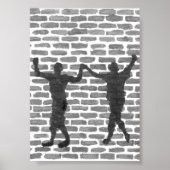 Black Magic Hollyhock by Yeshaya Dank Wood Wall Ar Poster (Voorkant)