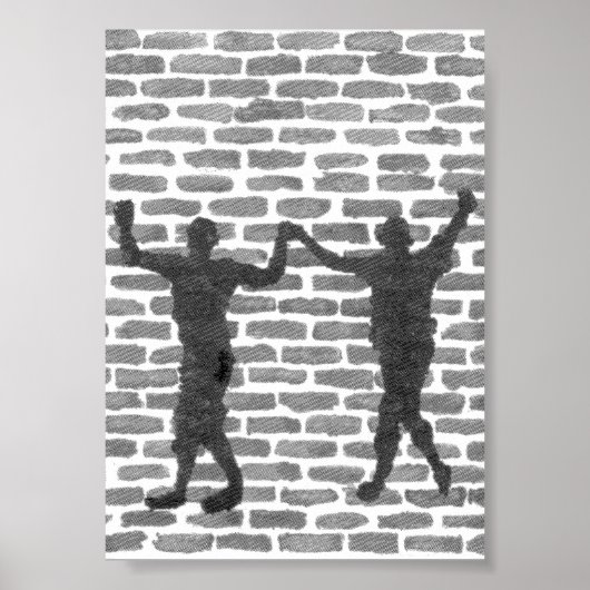 Black Magic Hollyhock by Yeshaya Dank Wood Wall Ar Poster (Voorkant)