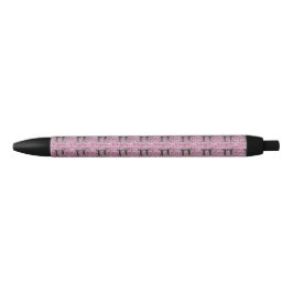 Black Magic Hollyhock door Yeshaya Dank -  Zwarte Inkt Pen