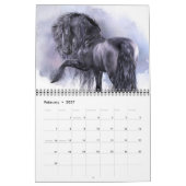 Black Magic Horse Calendar Kalender (Feb 2027)