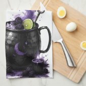 Black Magic Mule Halloween Recept Theedoek (Quarter Fold)