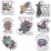Black Magic Witchcraft Sticker Pack (Voorkant)