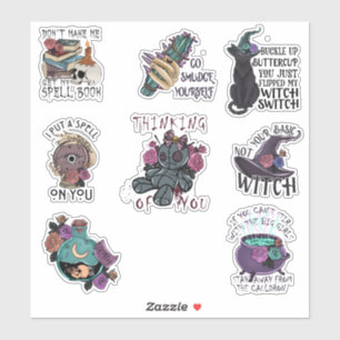 Black Magic Witchcraft Sticker Pack