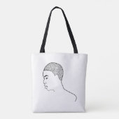 Black Magic Woman Art Tote Bag (Achterkant)