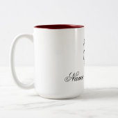 Black Magic Woman Art Tweekleurige Koffiemok (Links)