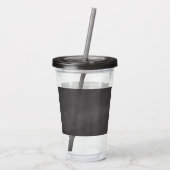 Black Maid of Honor Wedding Mason Jar Acryl Drinkbeker (Achterkant)