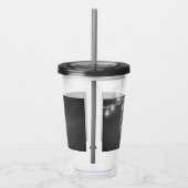 Black Maid of Honor Wedding Mason Jar Acryl Drinkbeker (Rechts)