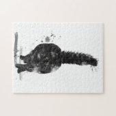 BLACK MAINE COON CAT - LEGPUZZEL (Horizontaal)