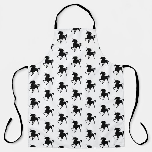 Black Majestic Magical Unicorn Schort (Voorkant)