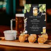 Black Make 60 Great Again Bier Verjaardagsfeest Kaart