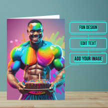Black Male Bodybuilder Gay Birthday