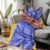 Black Male Nurse Doctor Sherpa Deken