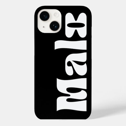 black malo phone case (Achterkant)
