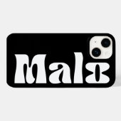 black malo phone case (Achterkant (horizontaal))