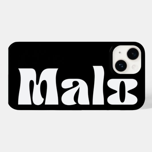 black malo phone case (Achterkant (horizontaal))