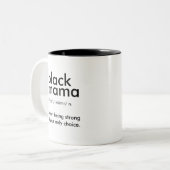 Black Mama Tweekleurige Koffiemok (Voorkant links)