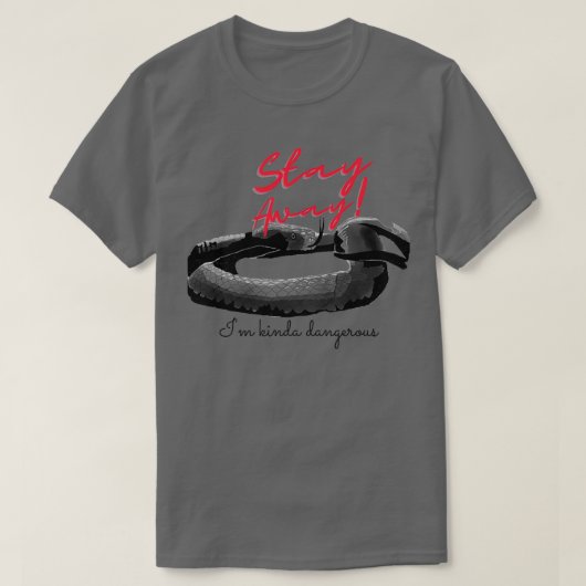Black Mamba blijf gevaarlijk T-shirt (Design voorkant)
