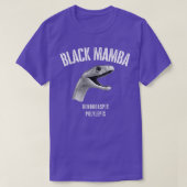 black mambla deadly snake design Dendroaspis polyl T-shirt (Design voorkant)