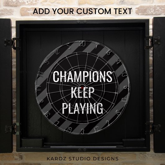 Black Man Cave Citaat Dartbord
