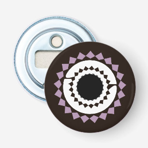 Black Mandala Bottle Open Magnet Button Flesopener