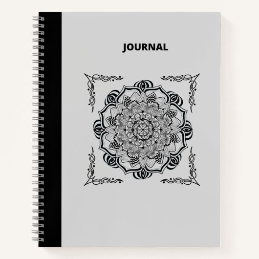 BLACK MANDALA JOURNAL NOTITIEBOEK (Voorkant)