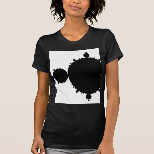 Black Mandelbrot T-shirt (Voorkant)