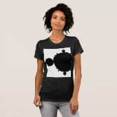Black Mandelbrot T-shirt (Voorkant volledig)